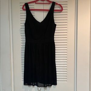 BeBop Elegant Black V-Neck Mini Dress